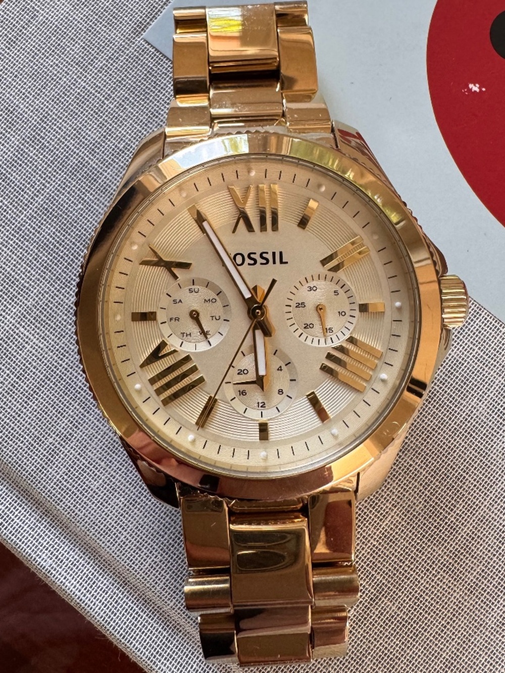 Fossil Stella AM4510 Gold-Tone Multifunction Watch | Excellent